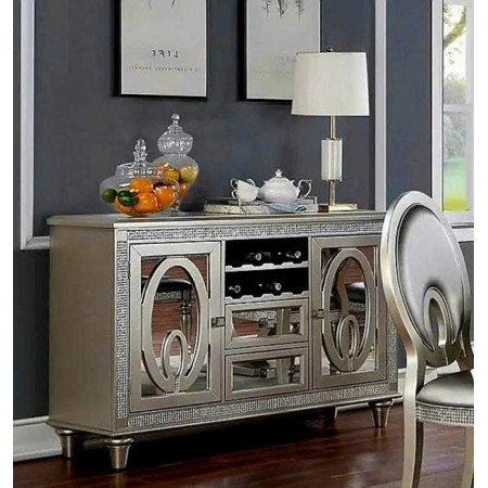 322 - 75 Benjara : Tủ Buffet , Tủ Rượu - 137cm